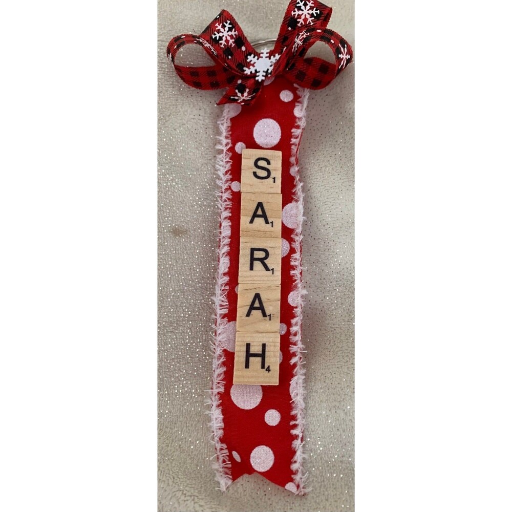 Holiday Scrabble Tile Ornament